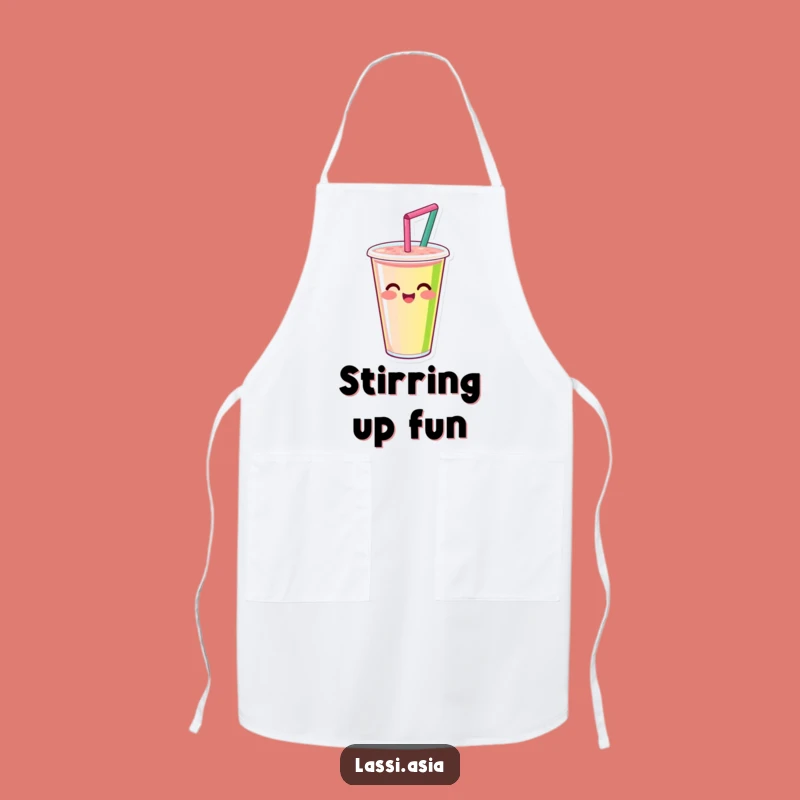 Funny Smoothie Cup Apron: Kitchen Fun Spinning Design, Great Funny Gift Apron