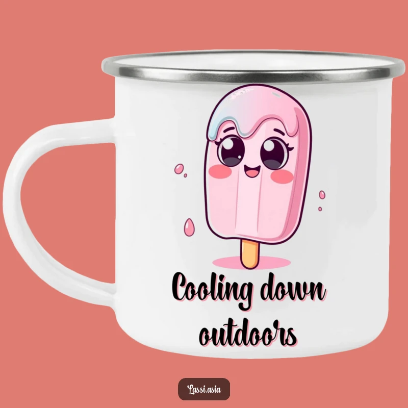 Funny Melting Popsicle Camping Mug - Hilarious Wobble for Outdoor Adventures