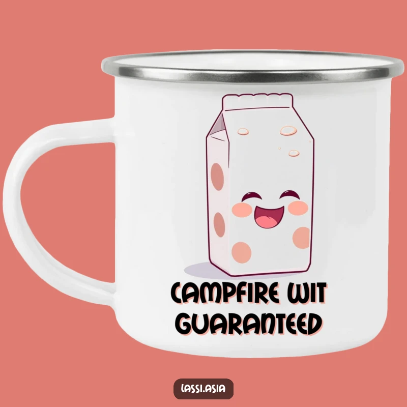 Funny Milk Carton Camping Mug: Laughing Adventure Cup, Ideal Funny Gift