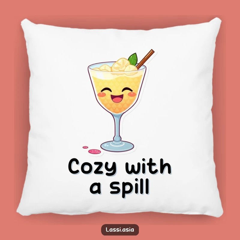 Funny Cocktail Party Pillow: Cozy & Humorous Cushion, Perfect Funny Gift