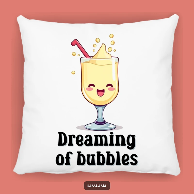 Funny Lassi Goblet Pillow: Cozy Giggling Comfort, Adorable Funny Gift Pillow