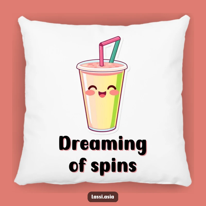 Funny Smoothie Cup Pillow: Cozy Spinning Comfort, Adorable Funny Gift Pillow