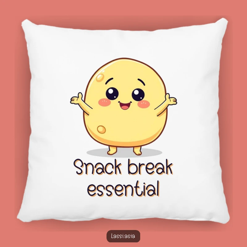 Funny Cheese Puff Pillow - Cozy Gesturing Snack for a Humorous Touch
