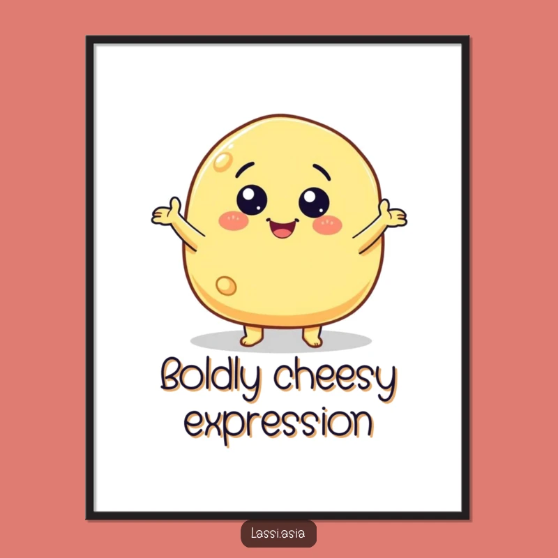 Funny Cheese Puff Digital Art - Wildly Gesturing Snack Print for Lively Decor