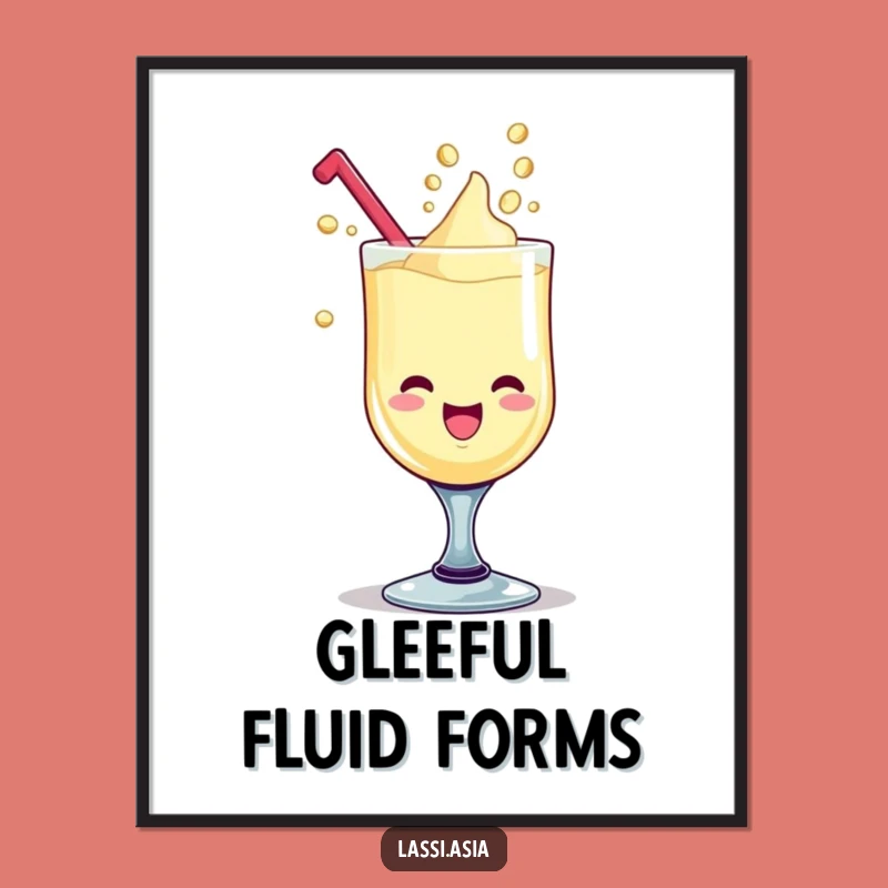 Funny Lassi Goblet Digital Art: Instant Giggling Decor, Perfect Gift