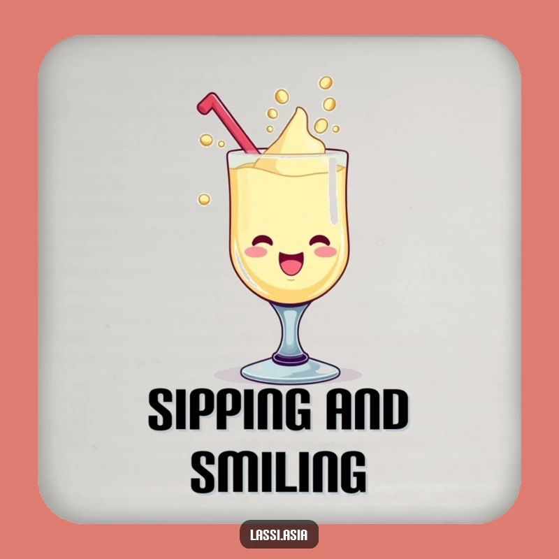 Funny Lassi Goblet Coaster: Giggling Protection, Excellent Funny Gift