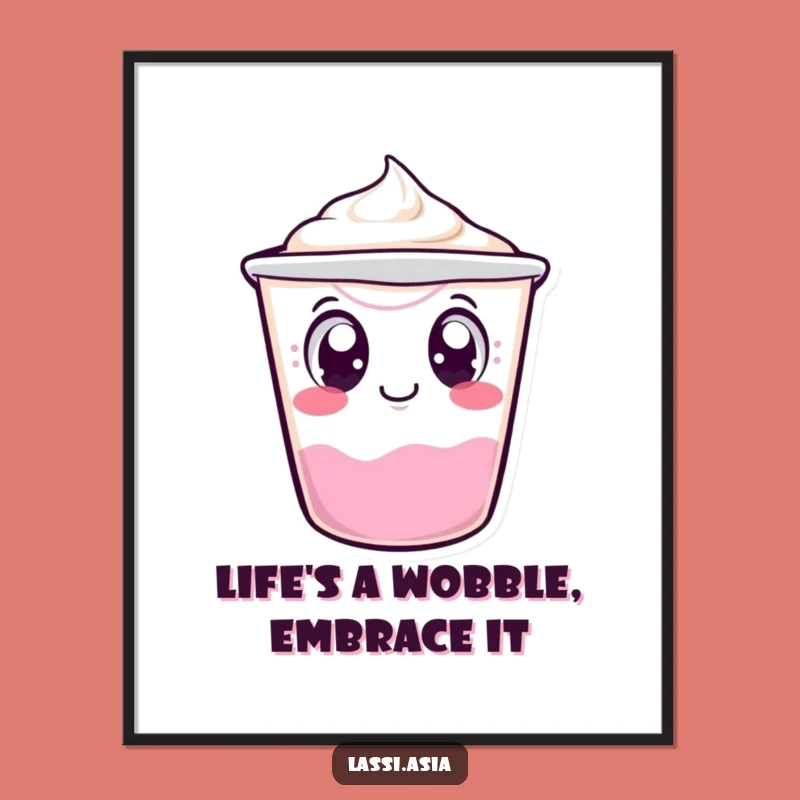 Free Printable Yogurt Cup Wall Art - Wobbling Humor Downloadable Decor