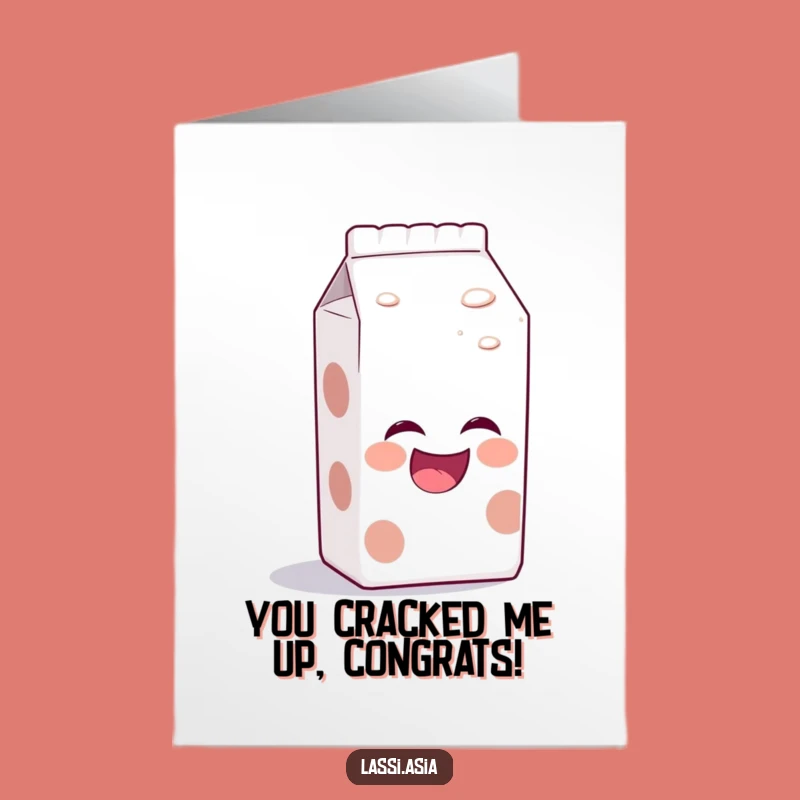 Free Printable Milk Carton Congrats Card - Bubbly Humor Downloadable