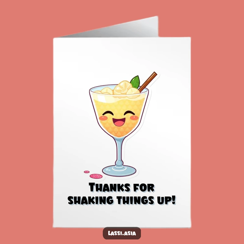 Free Printable Thank You Card: Cocktail Gratitude, Glitter Thanks, Downloadable Cheers