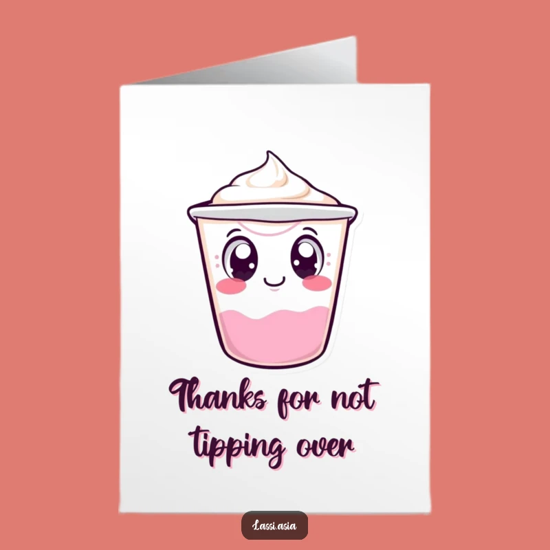 Funny Free Printable Thank You Yogurt Cup Card - Tipping Gratitude Gift