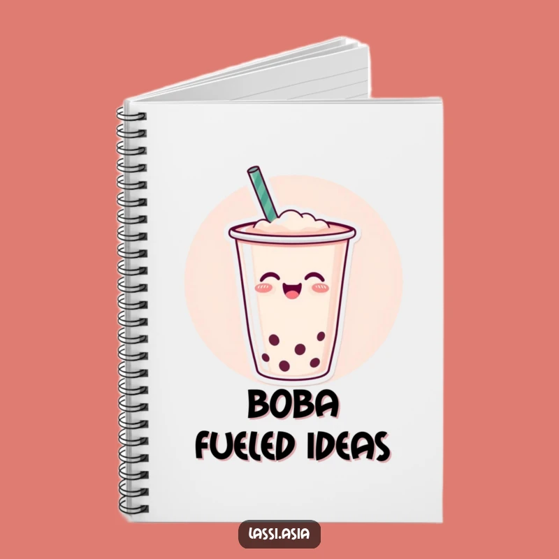 Funny Boba Tea Notebook - Joyful Wiggle for Cheerful Notes and Ideas
