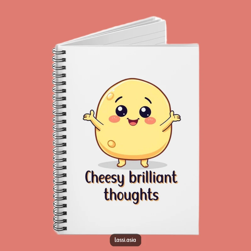 Funny Cheese Puff Notebook - Wildly Gesturing Snack for Creative Notes