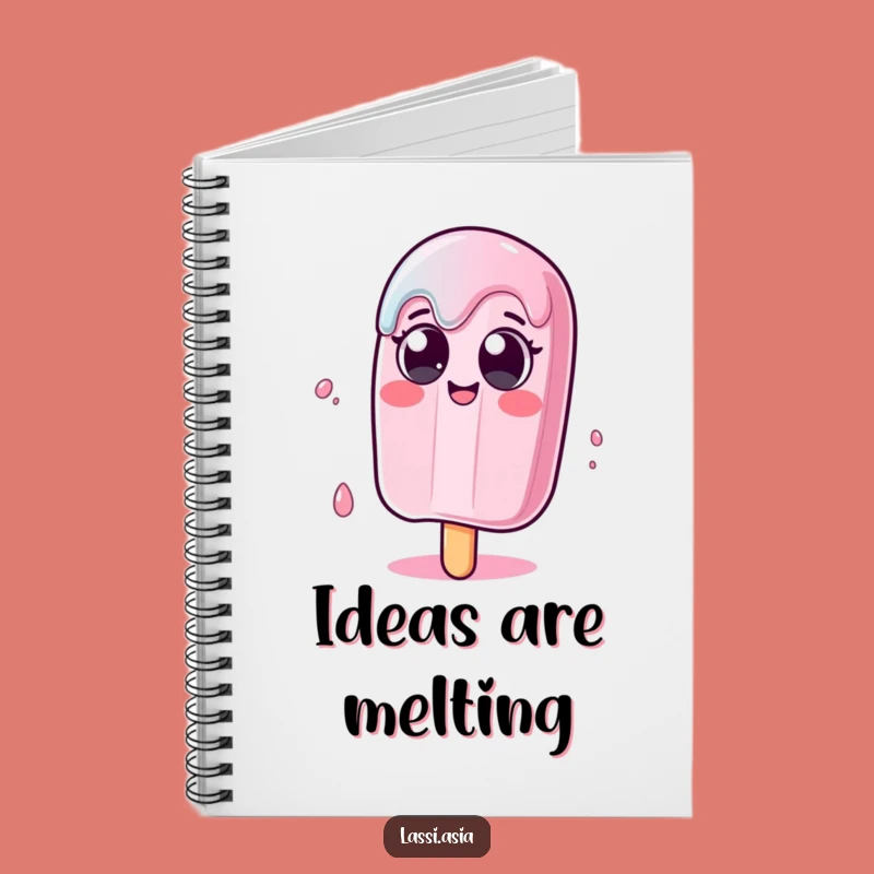 Funny Melting Popsicle Notebook - Humorous Wobble for Jotting Down Ideas