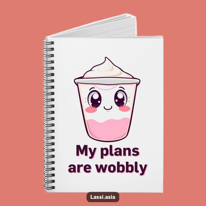 Funny Wobbling Yogurt Cup Notebook: Jot Down Fun Notes, Perfect Funny Gift Notebook