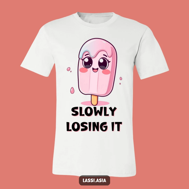 Funny Melting Popsicle T-Shirt - Hilarious Wobble Design for Casual Wear