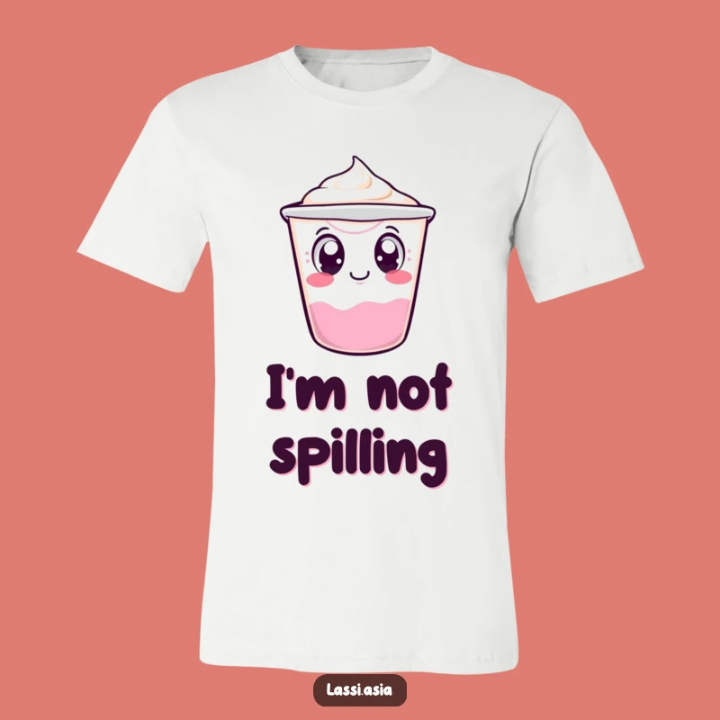 Funny Wobbling Yogurt Cup T-Shirt: Hilarious Tipping Character Shirt, Great Funny Gift