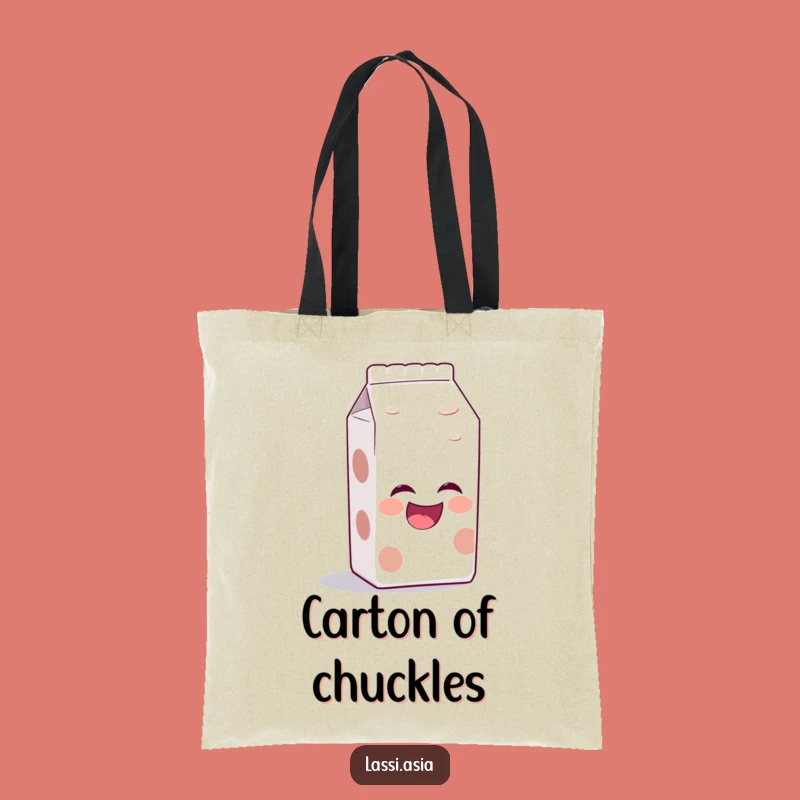 Funny Milk Carton Tote Bag: Joke-Telling Style, Ideal Funny Gift Tote